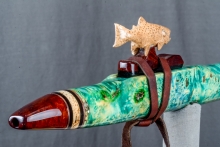 Boxelder Burl Native American Flute, Minor, Mid G-4, #N7I